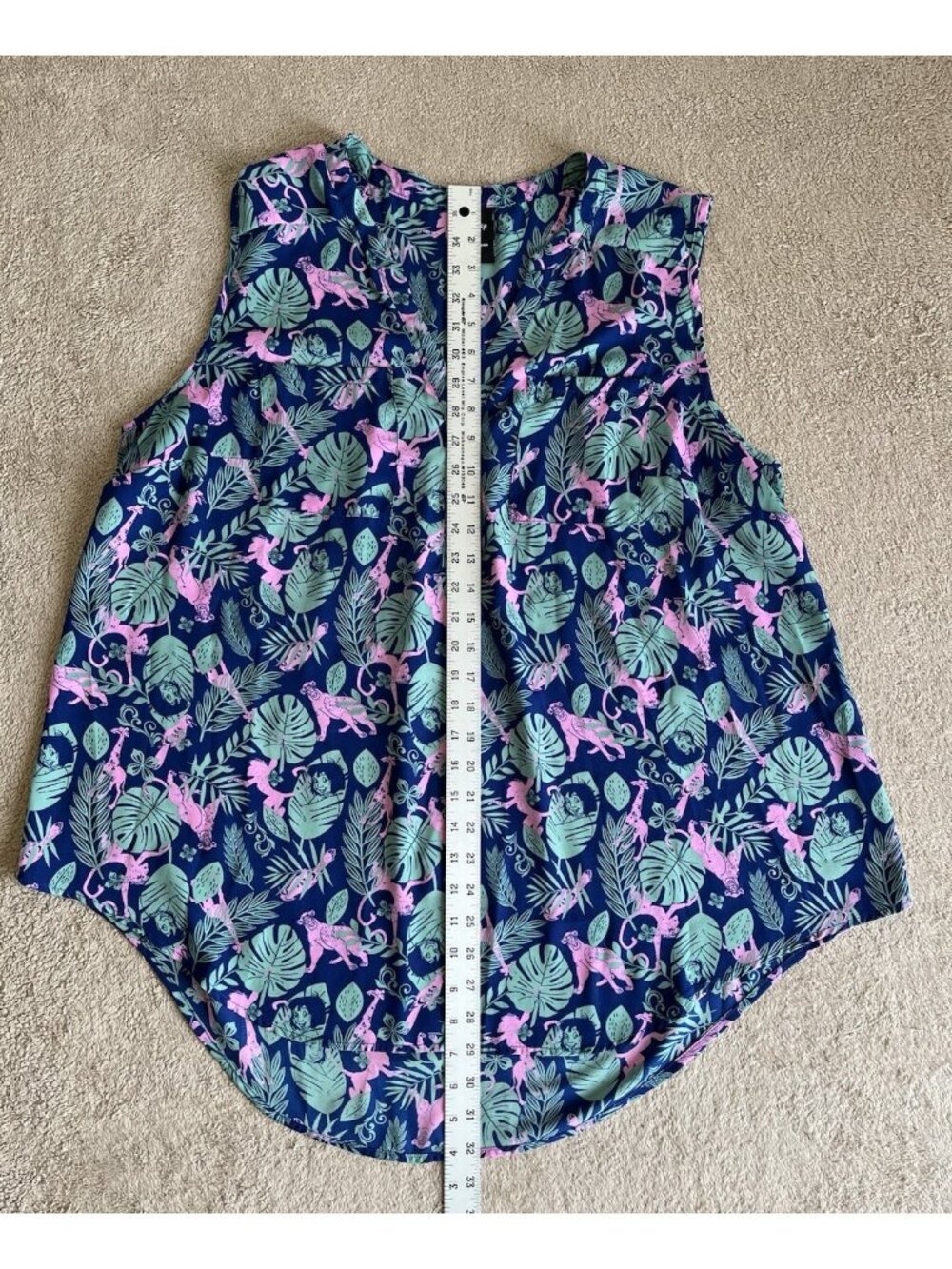 Disney Jungle Book Torrid Size 2 Hi Lo Button Front Georgette Blouse Top - Picture 2 of 16